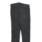 LEVI'S 512 Big E Mens Jeans Black Slim Skinny Cotton Blend W32 L32