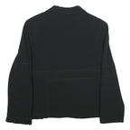 CHRISTINE LAURE Womens Black Casual Jacket UK 14 Polyester Blend Button Closure