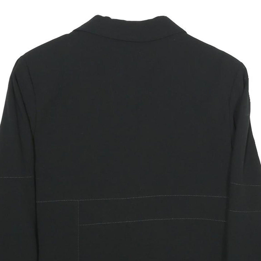 CHRISTINE LAURE Womens Black Casual Jacket UK 14 Polyester Blend Button Closure