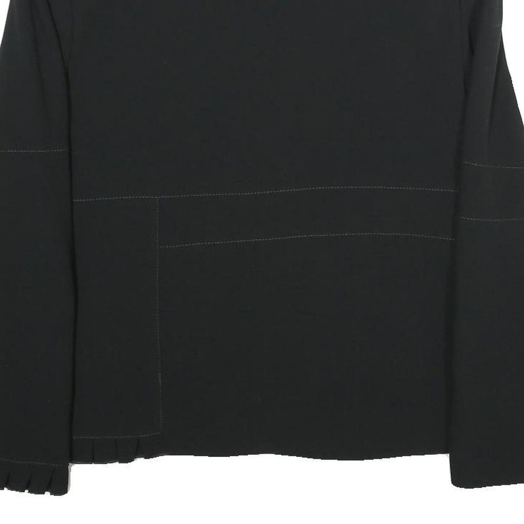 CHRISTINE LAURE Womens Black Casual Jacket UK 14 Polyester Blend Button Closure