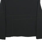 CHRISTINE LAURE Womens Black Casual Jacket UK 14 Polyester Blend Button Closure