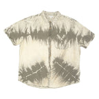EARTHBOUND Mens Shirt Grey Crazy Pattern XL