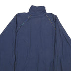 ADIDAS Mens Navy Blue Nylon Jacket L Plain Sportswear Zip Casual Lightweight