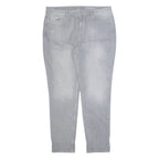 THE WHITE COMPANY Brompton Fit Womens Jeans Grey Boyfriend Stone Wash W34 L30