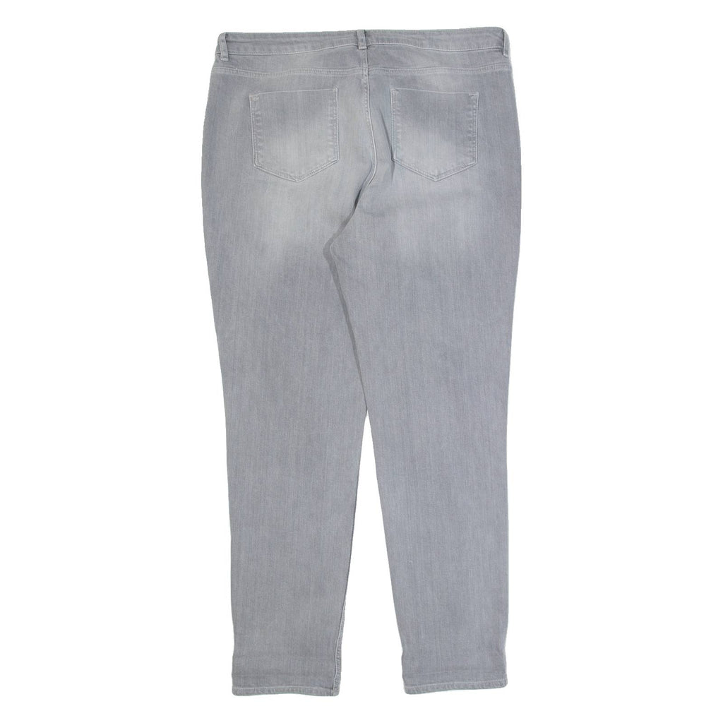 THE WHITE COMPANY Brompton Fit Womens Jeans Grey Boyfriend Stone Wash W34 L30