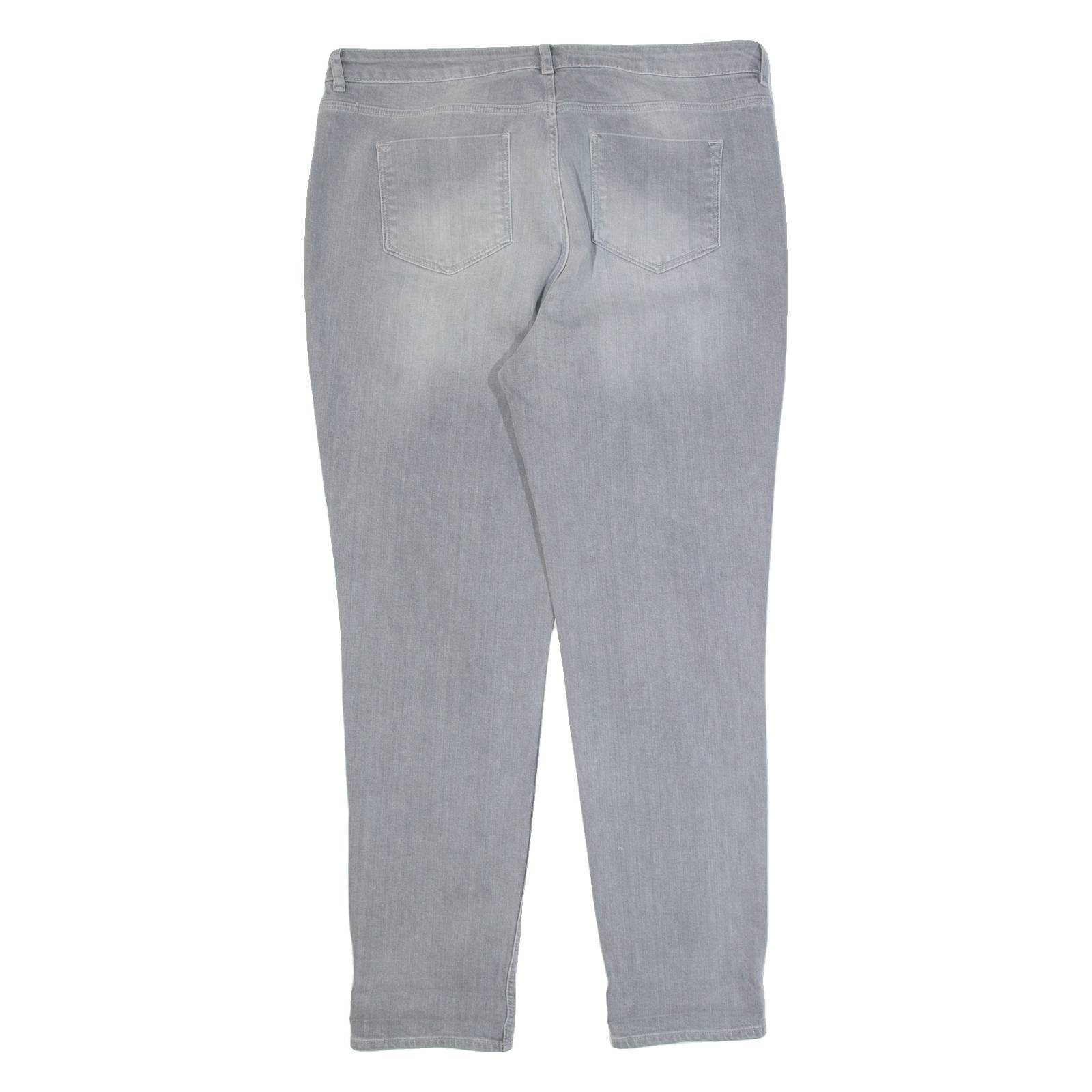 THE WHITE COMPANY Brompton Fit Womens Jeans Grey Boyfriend Stone Wash W34 L30
