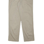 DOCKERS Mens Cotton Blend Beige Regular Fit Straight Leg Trousers W36 L33 Casual