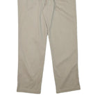 DOCKERS Mens Cotton Blend Beige Regular Fit Straight Leg Trousers W36 L33 Casual