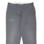 DICKIES 874 Workwear Mens Trousers Grey Regular Straight W38 L28