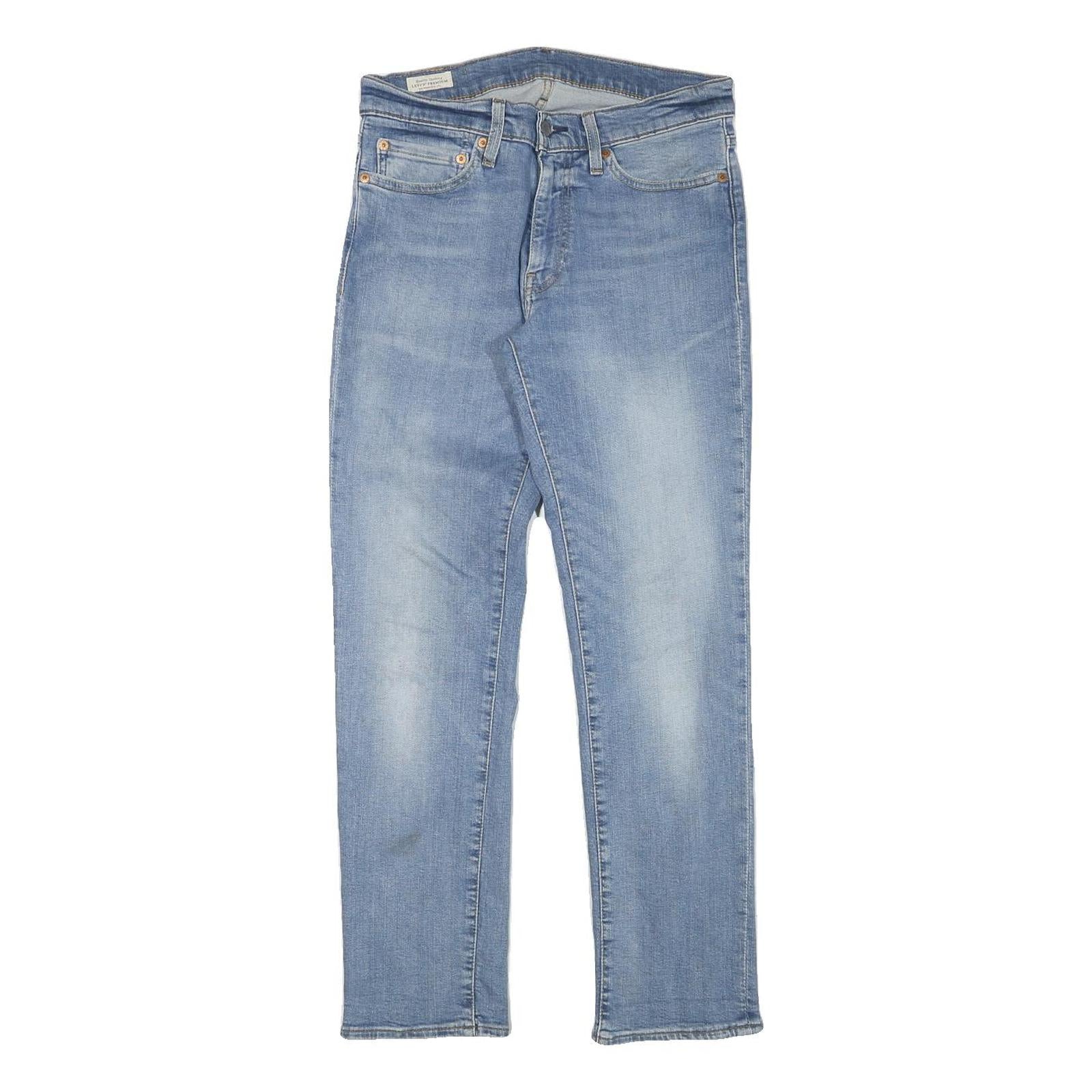 LEVI'S Mens Slim Blue Denim Light W30 L29 Cotton Blend Zip Jeans Classic Fit