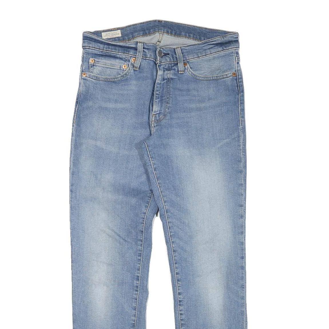 LEVI'S Mens Slim Blue Denim Light W30 L29 Cotton Blend Zip Jeans Classic Fit