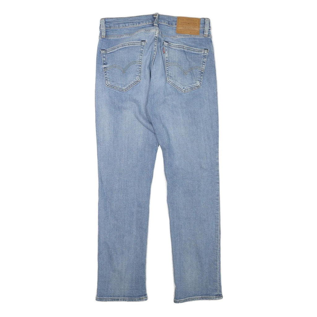 LEVI'S Mens Slim Blue Denim Light W30 L29 Cotton Blend Zip Jeans Classic Fit