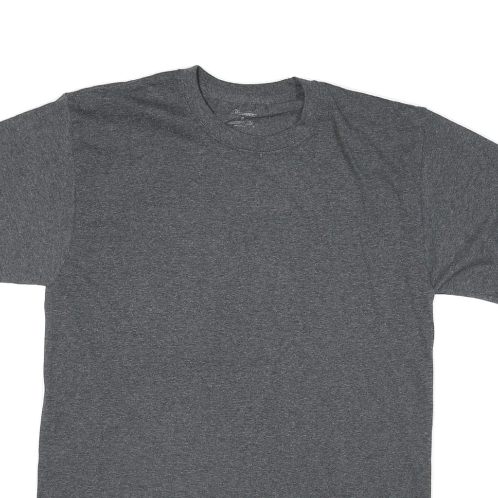 CHAMPION Mens Grey Graphic T-Shirt M Short Sleeve Crew Neck Cotton Blend Casual