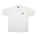 BMW Mens White Short Sleeve Polo Shirt XL Cotton Blend Logo Basic Casual