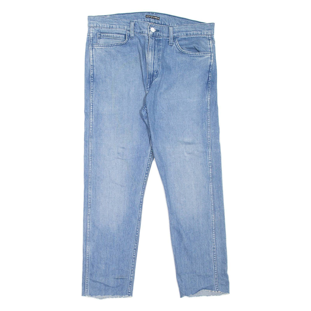 LEVI'S Line 8 Mens Jeans Blue Regular Tapered Stone Wash W34 L27