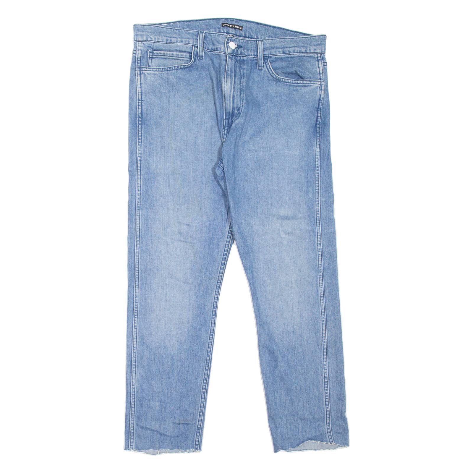 LEVI'S Line 8 Mens Jeans Blue Regular Tapered Stone Wash W34 L27