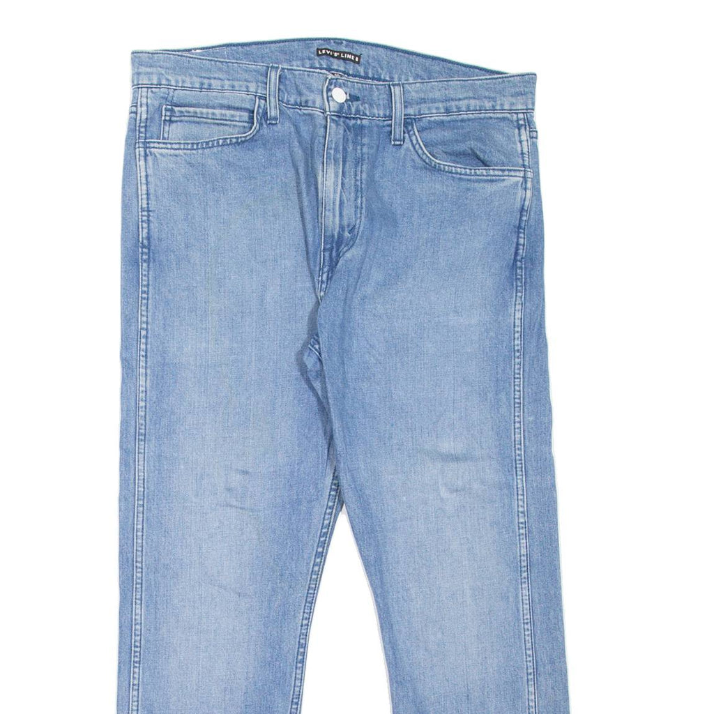 LEVI'S Line 8 Mens Jeans Blue Regular Tapered Stone Wash W34 L27