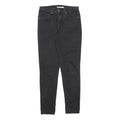LEVI'S 721 Womens Jeans Black Slim Skinny Denim Raw W28 L30 Stretch