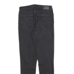 LEVI'S 721 Womens Jeans Black Slim Skinny Denim Raw W28 L30 Stretch