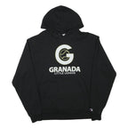 CHAMPION Mens Black Granada Little League Pullover Hoodie L Cotton Blend