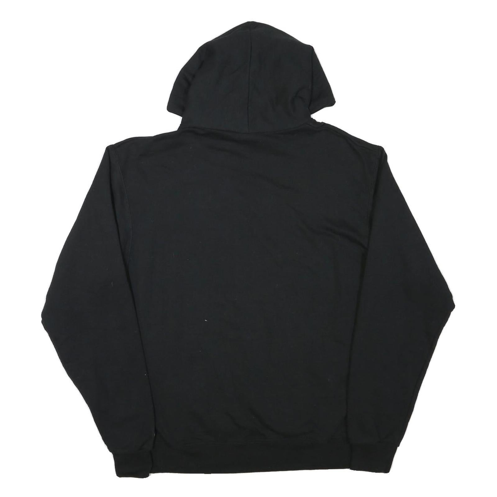 CHAMPION Mens Black Granada Little League Pullover Hoodie L Cotton Blend