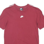 NIKE Mens Maroon Crew Neck Short Sleeve Graphic T-Shirt M Casual Sportswear