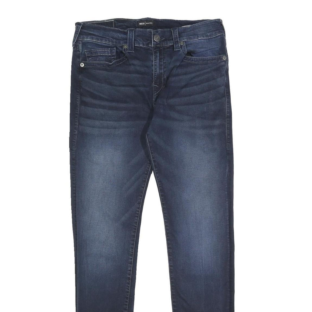 TRUE RELIGION Mens Jeans Blue Slim Skinny Denim Medium W34 L34 Classic Style