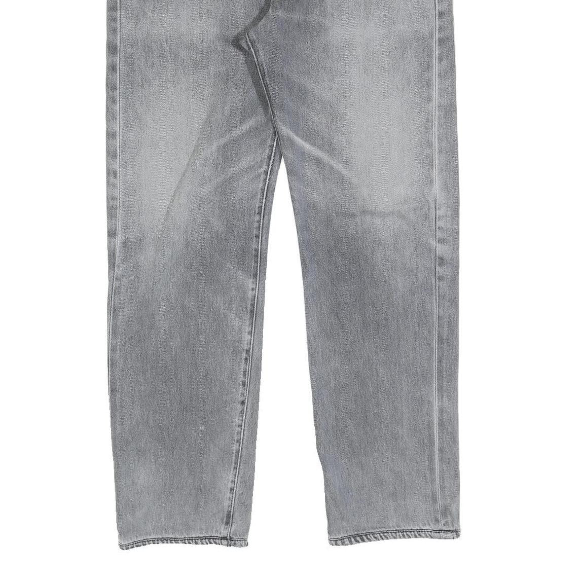 LEVI'S 501 Mens Jeans Grey Regular Straight Denim Medium W36 L32 Classic Button