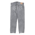 LEVI'S 501 Mens Jeans Grey Regular Straight Denim Medium W36 L32 Classic Button