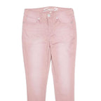 7 FOR ALL MANKIND Womens Jeans Pink Slim Skinny Denim W28 L29 Stylish Casual
