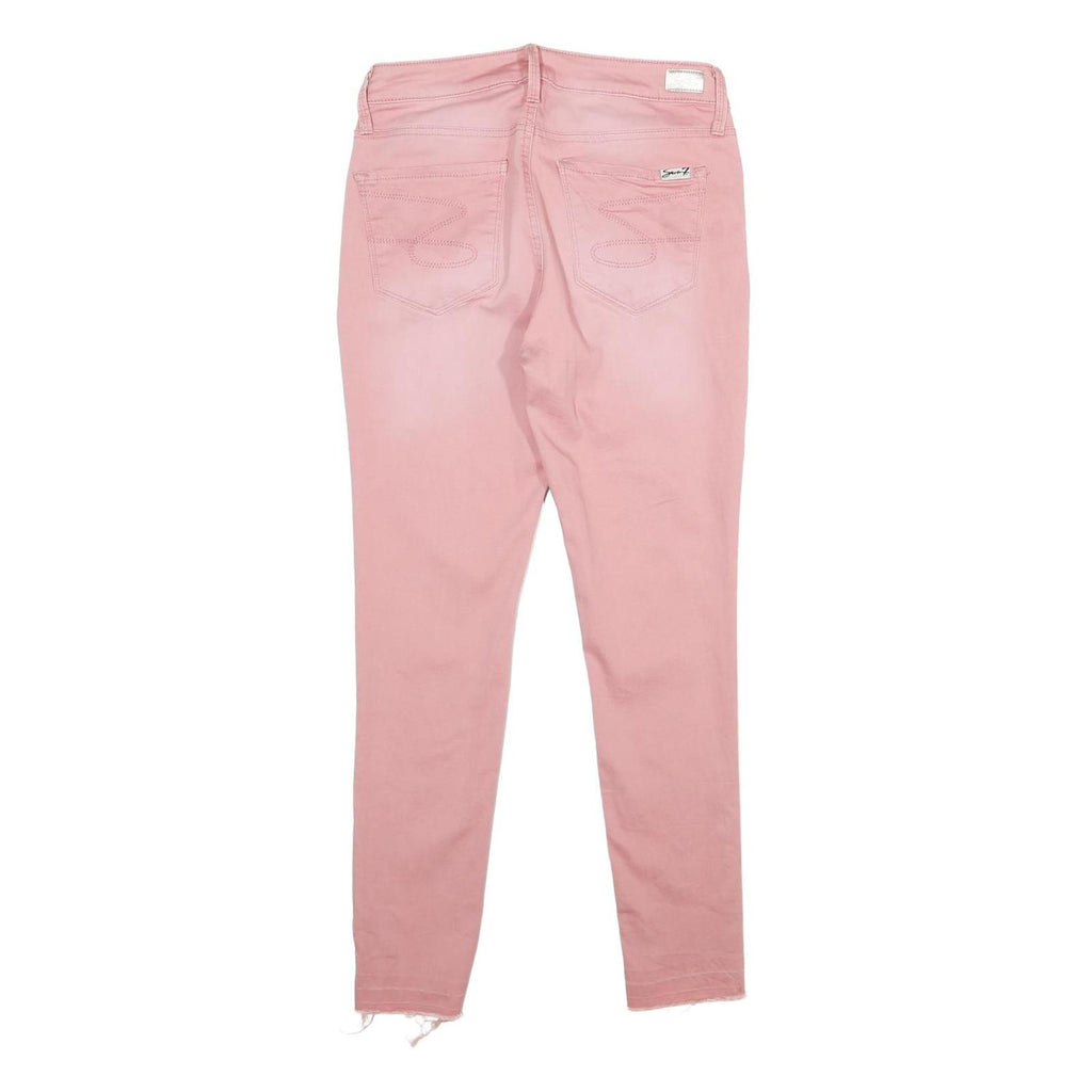 7 FOR ALL MANKIND Womens Jeans Pink Slim Skinny Denim W28 L29 Stylish Casual