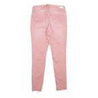 7 FOR ALL MANKIND Womens Jeans Pink Slim Skinny Denim W28 L29 Stylish Casual