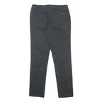 DKNY Womens Cotton Blend Black Slim Tapered Trousers W30 L29 Stylish Everyday