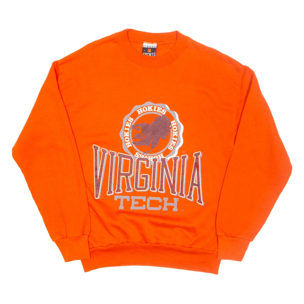 SIGNAL Virginia Tech Hokies Mens Sweatshirt Orange USA L