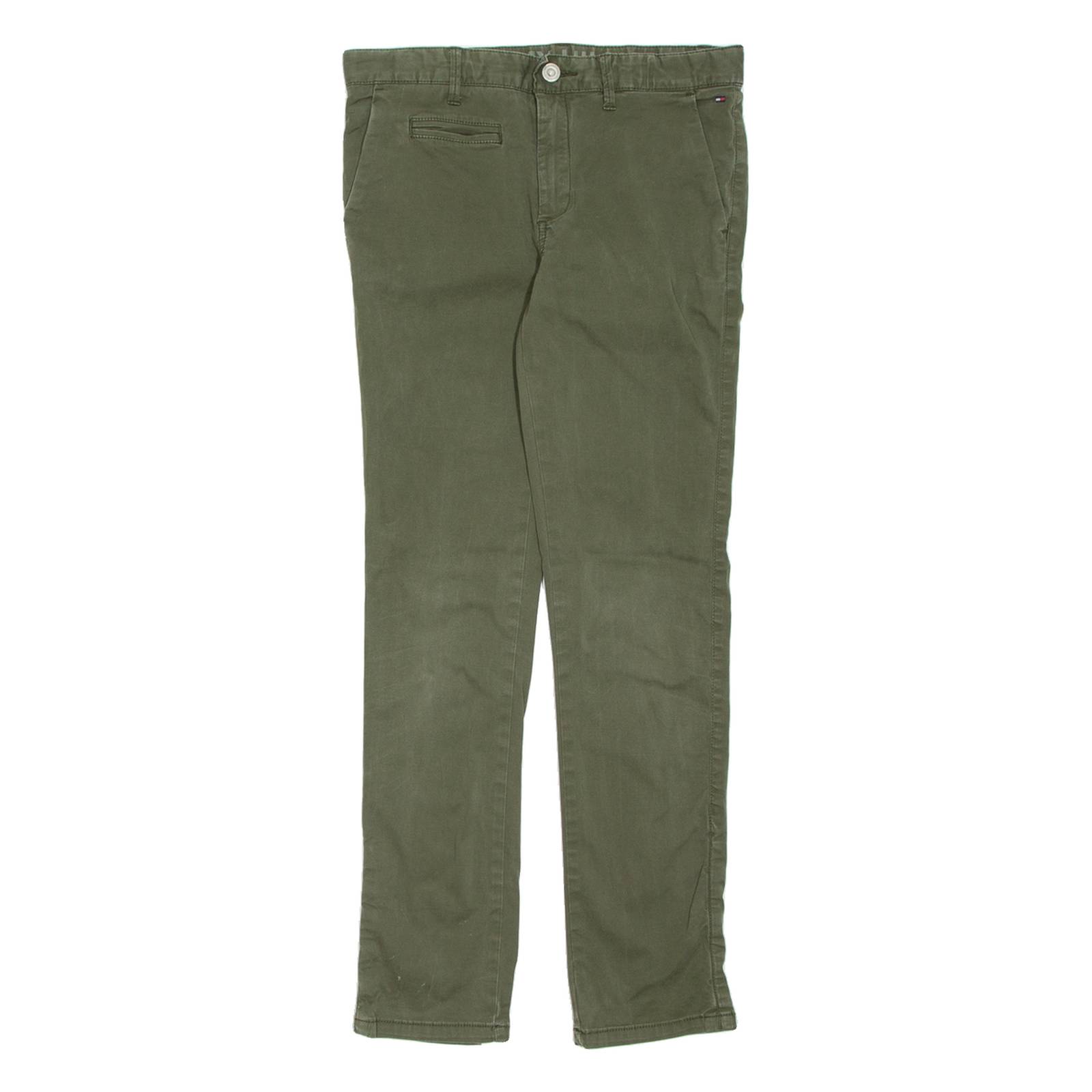 TOMMY HILFIGER Chino Womens Trousers Green Slim Tapered W28 L28