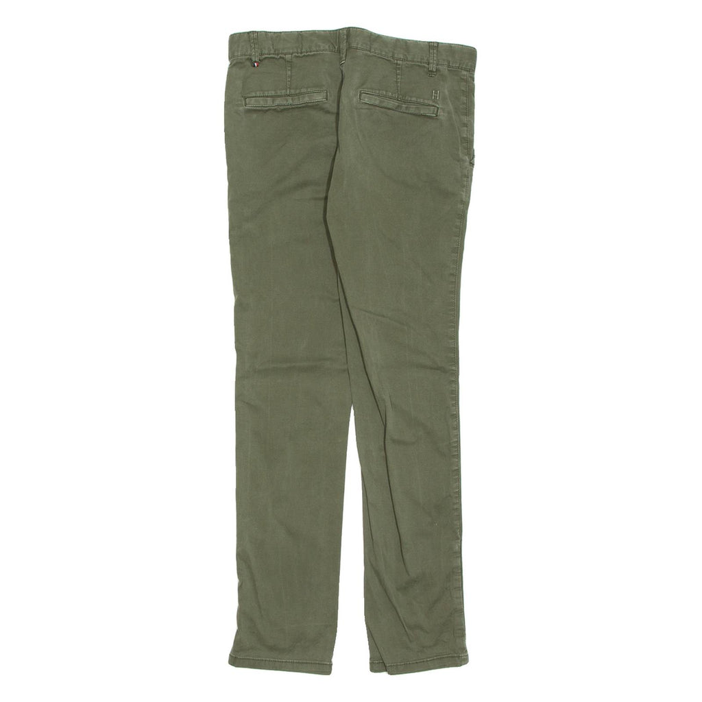TOMMY HILFIGER Chino Womens Trousers Green Slim Tapered W28 L28