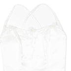 Beaded Womens Corset White Strapless M