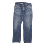 CARHARTT Mens Regular Fit Blue Denim Jeans W32 L29 Casual Cotton Blend Zip
