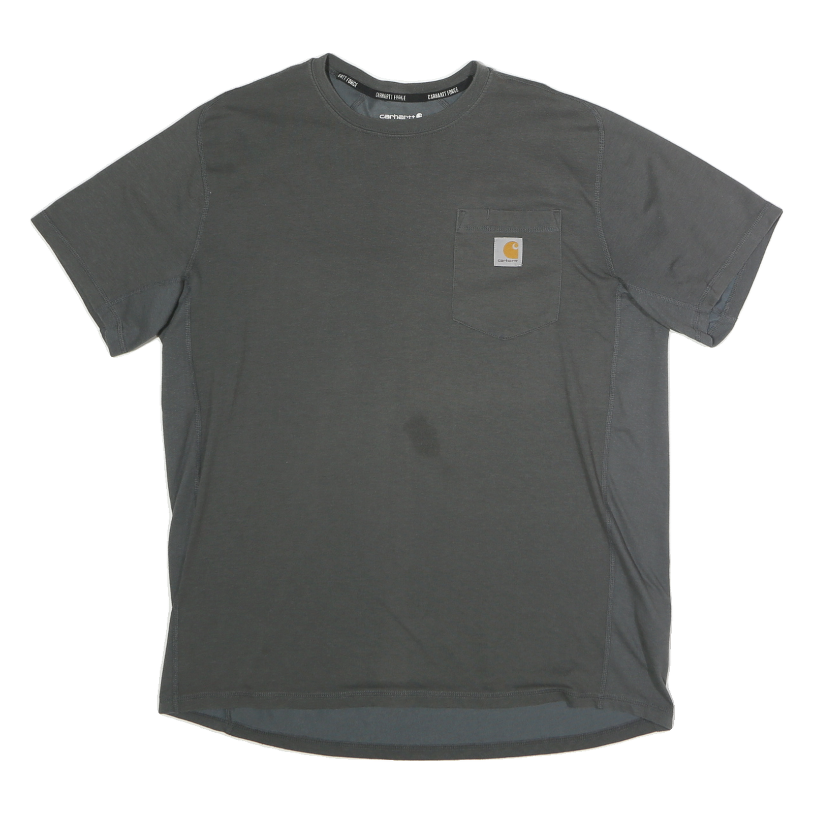 CARHARTT Mens Grey Pocket T-Shirt L Short Sleeve Crew Neck Cotton Casual