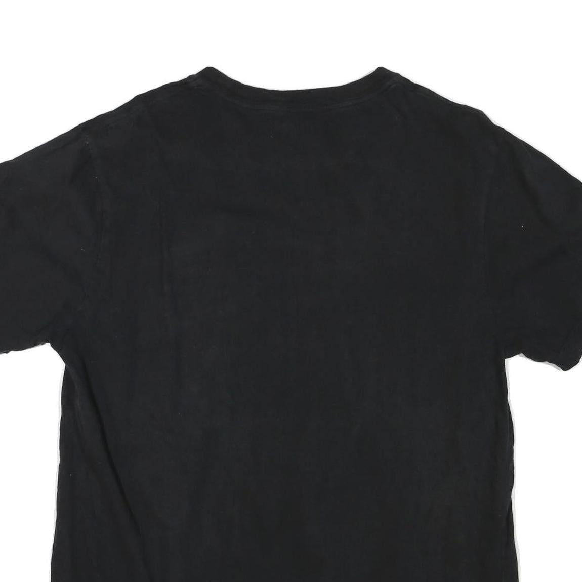 TRUE RELIGION Mens Black L Cotton Blend Graphic T-Shirt Crew Neck Short Sleeve