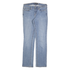 LEVI'S Womens Slim Blue Denim Straight Light Wash Jeans W28 L32 Classic Zip