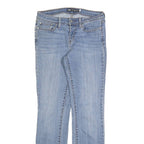 LEVI'S Womens Slim Blue Denim Straight Light Wash Jeans W28 L32 Classic Zip