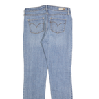 LEVI'S Womens Slim Blue Denim Straight Light Wash Jeans W28 L32 Classic Zip