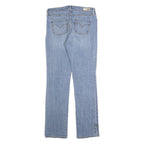 LEVI'S Womens Slim Blue Denim Straight Light Wash Jeans W28 L32 Classic Zip