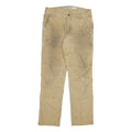 CARHARTT Mens Cotton Blend Beige Relaxed Straight Trousers W32 L29 Workwear