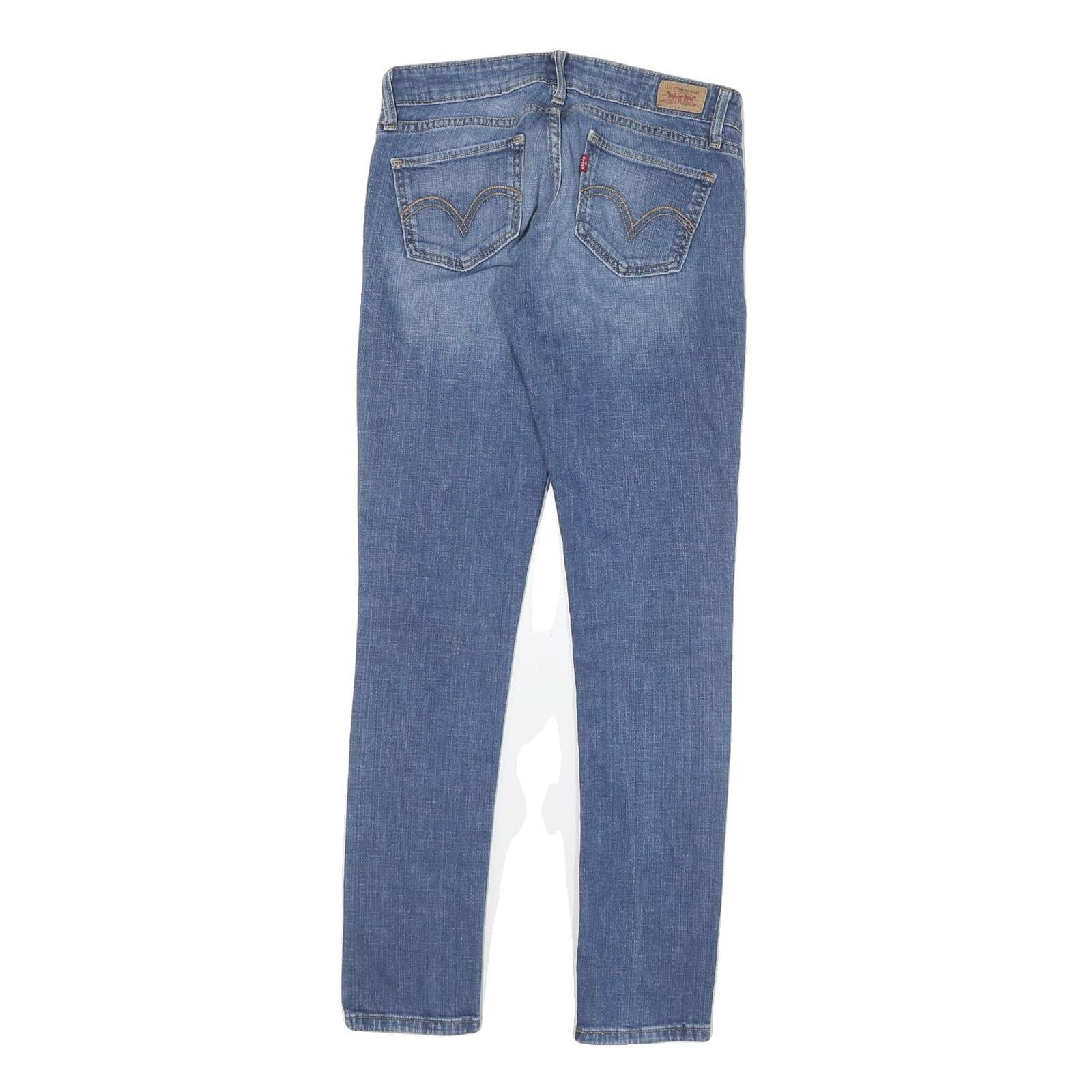 LEVI'S 524 Womens Jeans Blue Slim Skinny Denim W28 L30 Stretch Casual