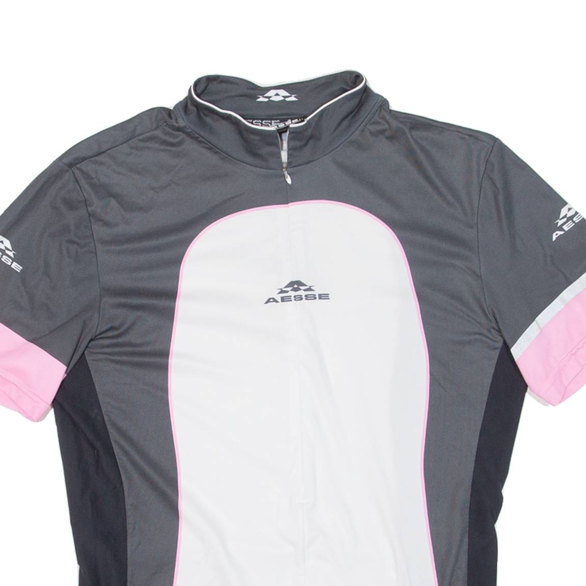 AESSE Cycling Womens Jersey Pink 1/4 Zip M