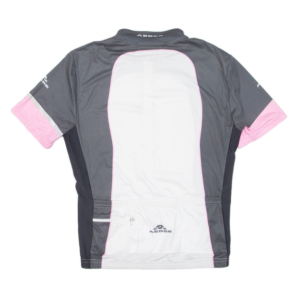 AESSE Cycling Womens Jersey Pink 1/4 Zip M