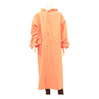 SLOEN Mens Orange Nylon Hooded Button Jacket L Long Sleeve Casual Contemporary