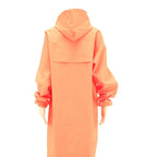 SLOEN Mens Orange Nylon Hooded Button Jacket L Long Sleeve Casual Contemporary